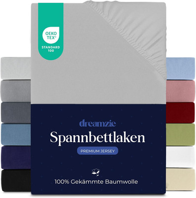 Dreamzie Premium Spannbettlaken 90X200 Cm, Spannbetttuch Für Dicke Matratzen Bis