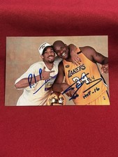 Shaquille O'Neal signed 4x6 Photograph with Kobe Bryant 