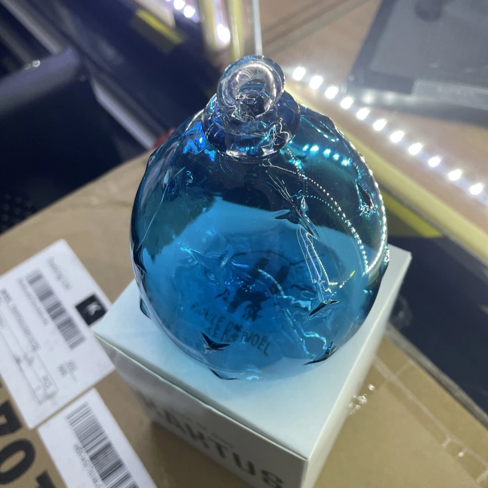 Boule de Noël Meisenthal KAKTUS Bleu (collection 2024) - Photo 3/3