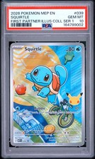 2026 POKEMON MEP FIRST PARTNER ILLUSTRATION COLLECTION #039 SQUIRTLE PSA 10