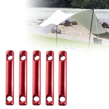 5 Pieces Cord Tensioners guyline Sticks Accessories Red Lightweight Hardware