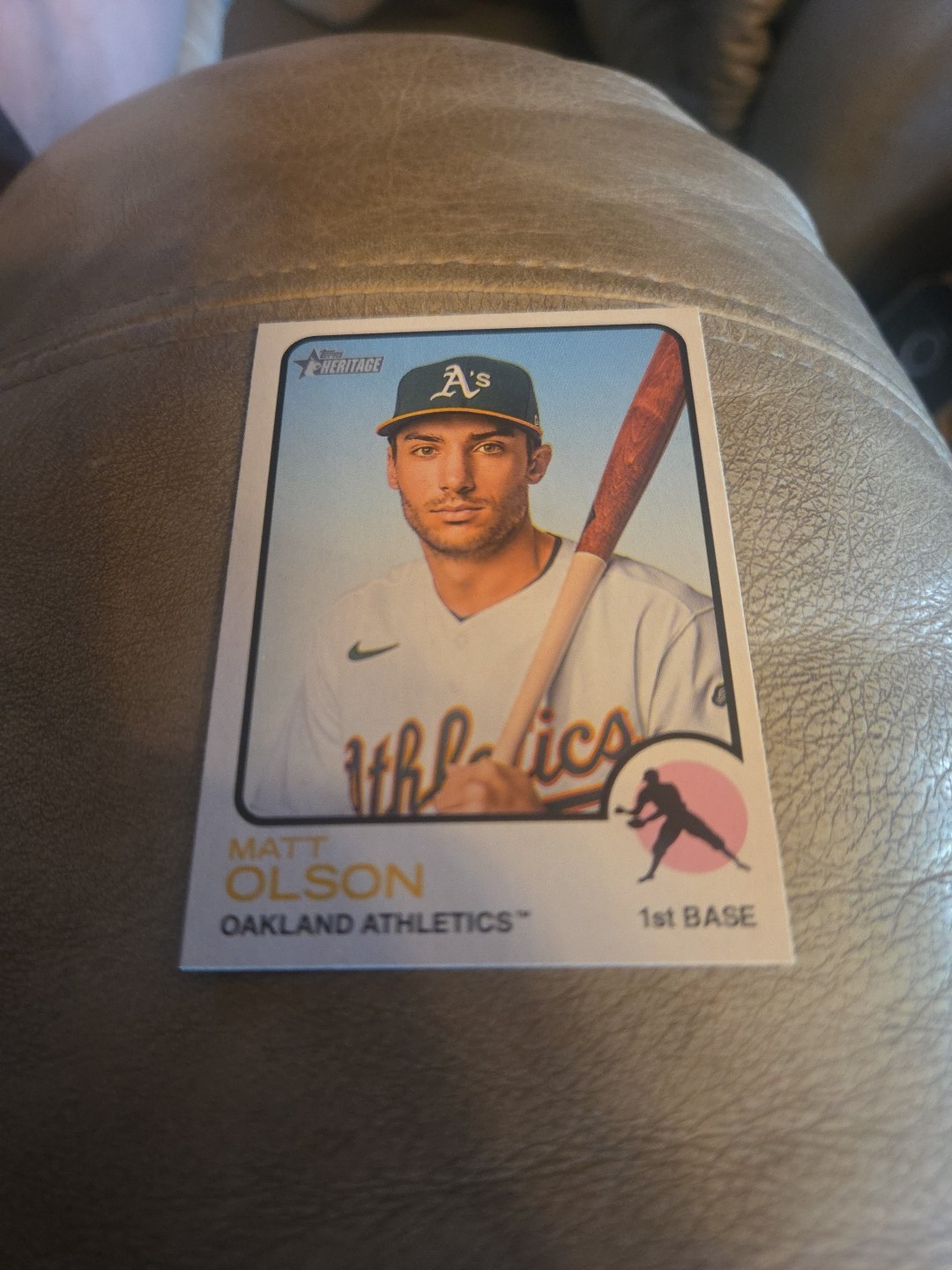 Matt Olson #48 2022 Topps Heritage Baseball Mini