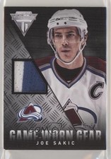 2013-14 Panini Titanium Game-Worn Gear Prime 16/50 Joe Sakic #GG-JS HOF l7u