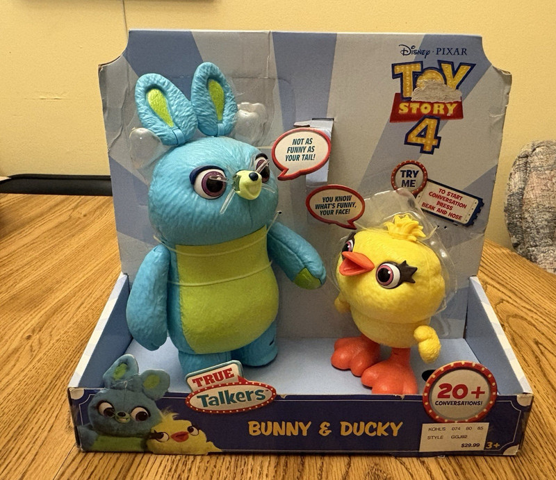 Mattel Toy Story 4 True Talkers Bunny & Ducky Plush Set Small 2019 does not work