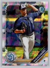 2019 BOWMAN DRAFT SAPPHIRE EDITION #BDC-107 RYAN WEATHERS SAN DIEGO PADRES