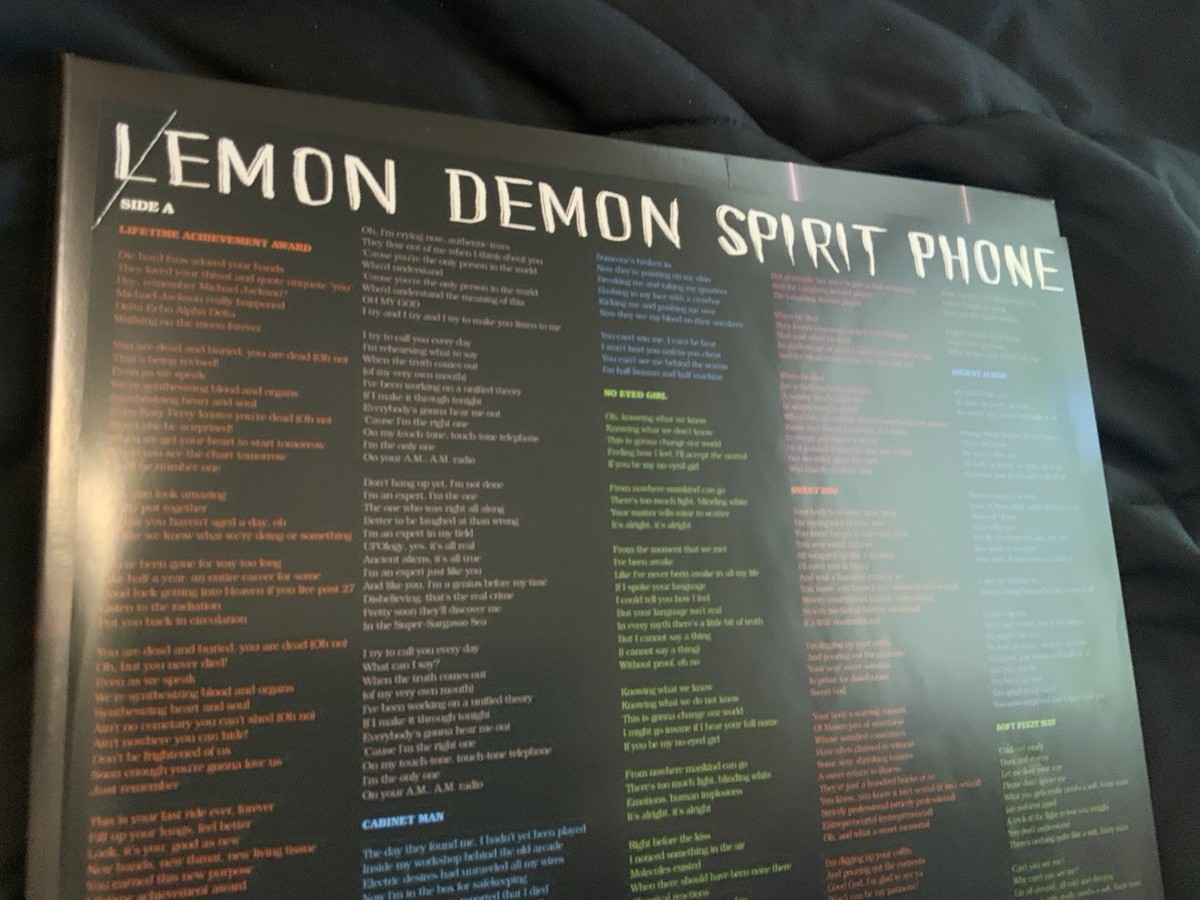 Lemon Demon- Spirit Phone Colored Vinyl Red & White Splatter