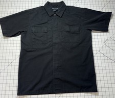 5.11 Tactical Series Shirt Mens M Black Tac-Lite Vented Mesh Button Up