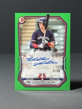 Topps 2026 Bowman Paper Prospect Auto Walker Jenkins Twins Green /99