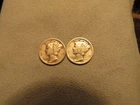 2 1931  Mercury Dimes. Fine/VF