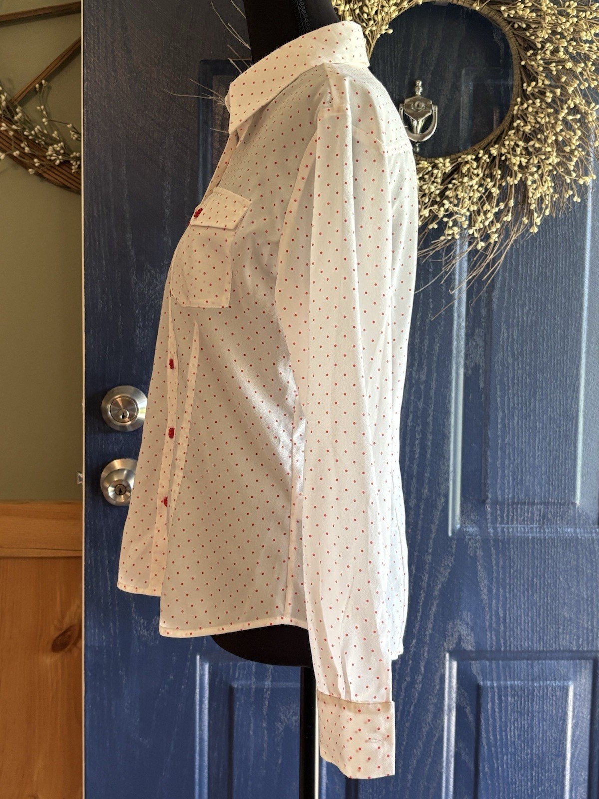 Pendleton White and Red Button Down Shirt size 4P - image 4