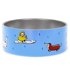 Kate Spade New York Dog Dish for Food and Water, Stainless Steel Bowl with Non-S