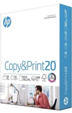 HP Printer Paper 8.5 x 11 Paper Copy &Print 20 lb 1 Ream Case - 500 Sheets