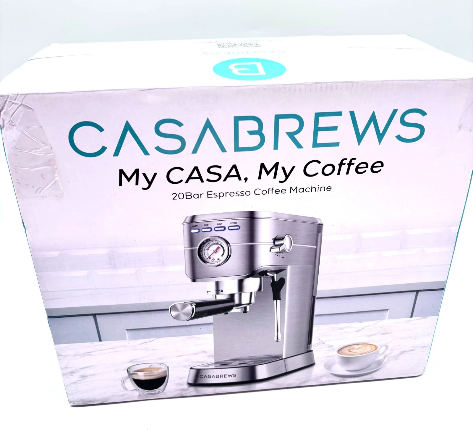 NEW Casabrews 20 Bar Espresso Coffee Machine - 34 Oz Capacity