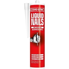 Evo-Stik Liquid Nails Solvent Free Instant Grab Adhesive 300ml C20 Skirting