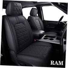 Dodge RAM Seat Covers Fit for 2009-2022 1500 HD 2010-2022 5 PCS Full Set/Black