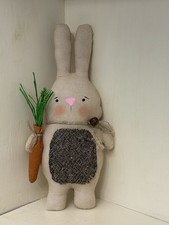 9.5" Handmade Primitive Spring Easter Bunny with Carrot