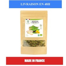 Thé minceur bio BIOPTIMAL 70g infusion thé vert maté gingembre