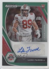 2021 Panini Prizm Draft Picks Green Luke Farrell #DPA-LUF Auto 2u3