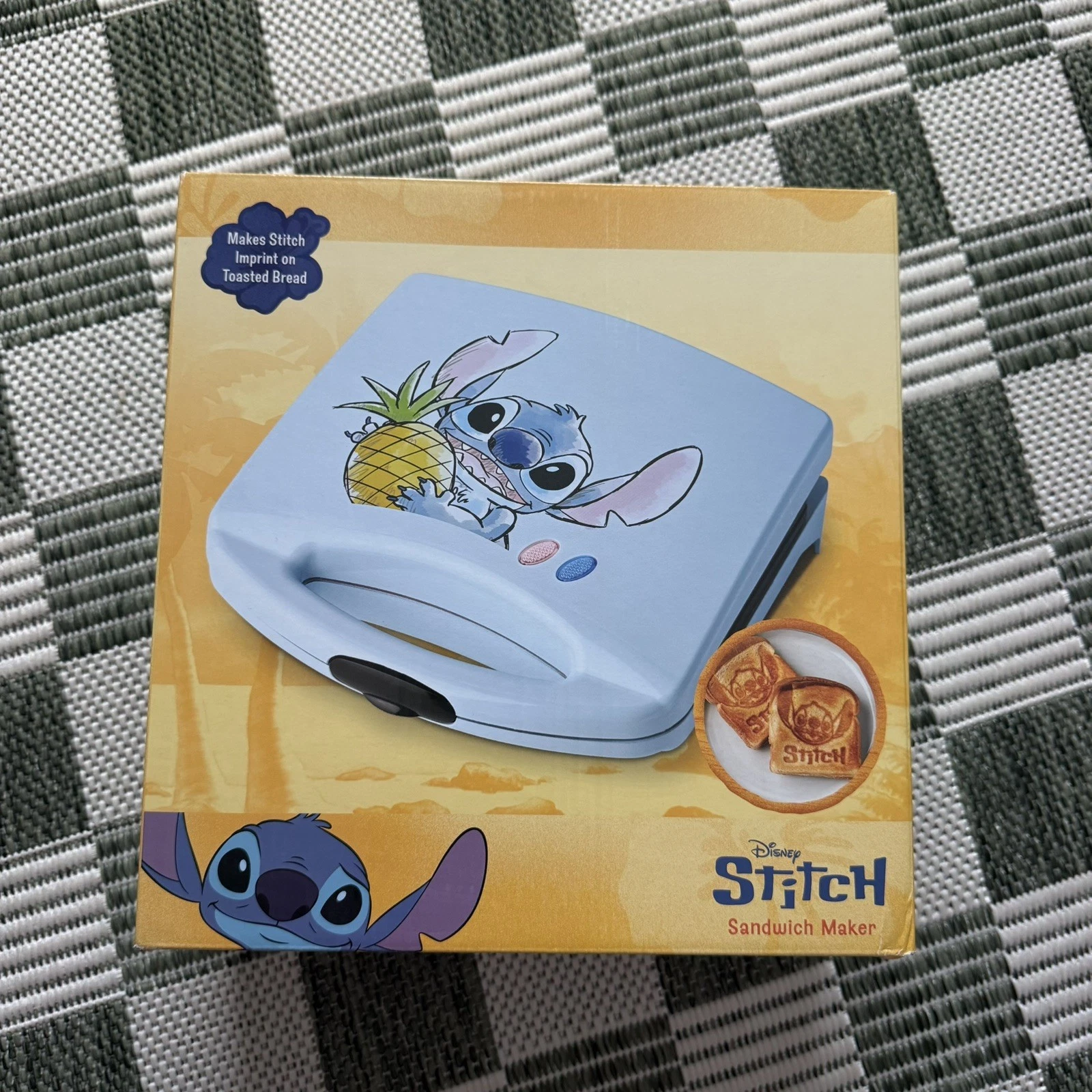 Disney Lilo and Stitch Sandwich Maker Toaster Press Panini Maker NEW Sealed ✨