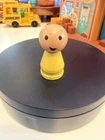 Nifty Station Wagon 234 Vintage Fisher Price Little People BABY Wood figure HTF