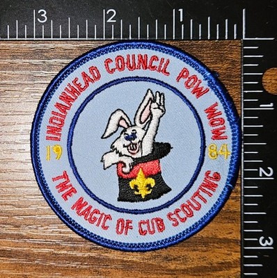 Indianhead Council Pow Wow 1984 Magic of Cub Scout Rabbit in a Hat BSA Patch