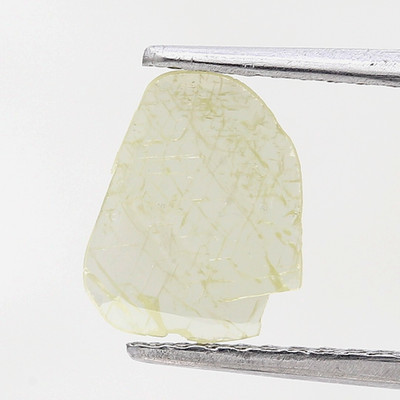 0.47TCW Polki Naturdiamant Gelber Diamant Unregelmäßige Form Slice Diamant