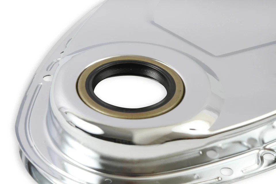 Cubierta de distribución Mr. Gasket 4590 - Cromo Foto 3 de 4