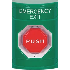 SAFETY TECHNOLOGY INTERNATIONAL SS2109EX-EN Emergency Exit Push Button,Green,SPD
