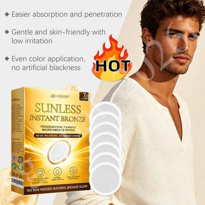 Sunless Natural Glow Tanning Microdarts Patch Transdermal Self Tanning Patch US