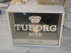 vintage TUBORG BEER it's got class FIBER OPTICS ADVERTISING LIGHT UP Sign 4021