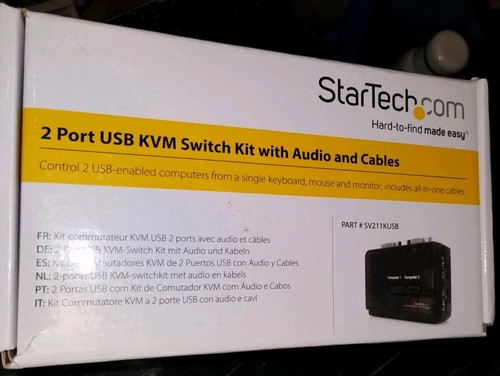 StarTech SV211KUSB 2 PORT USB KVM SWITCH KIT w/ AUDIO AND CABLES - Photo 3/6