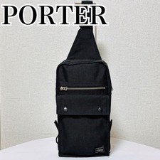 YOSHIDA PORTER Body Bag Smoky Black Made in Japan Authentic