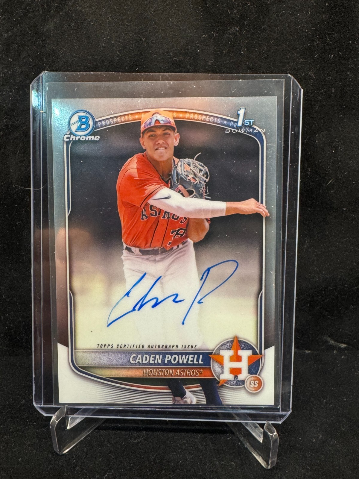 2025 Bowman Chrome - Prospect Autographs Caden Powell #CPA-CPO - Houston Astros