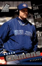 Roger Clemens 1998 Pinnacle Inside #86 Blue Jays MLB READ FREE SHIP AutographDen