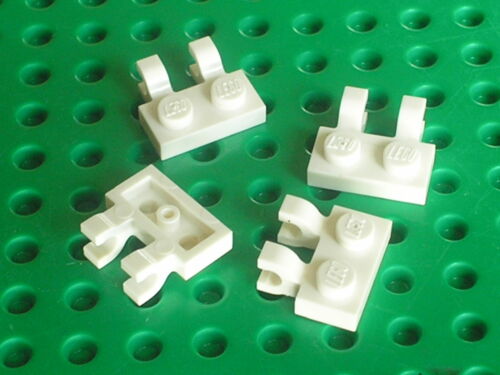 LEGO white Plate 1 x 2 with Clips ref 60470 /Set 8099 10196 8031 10213 7754 8019 - 第 1/1 張圖片