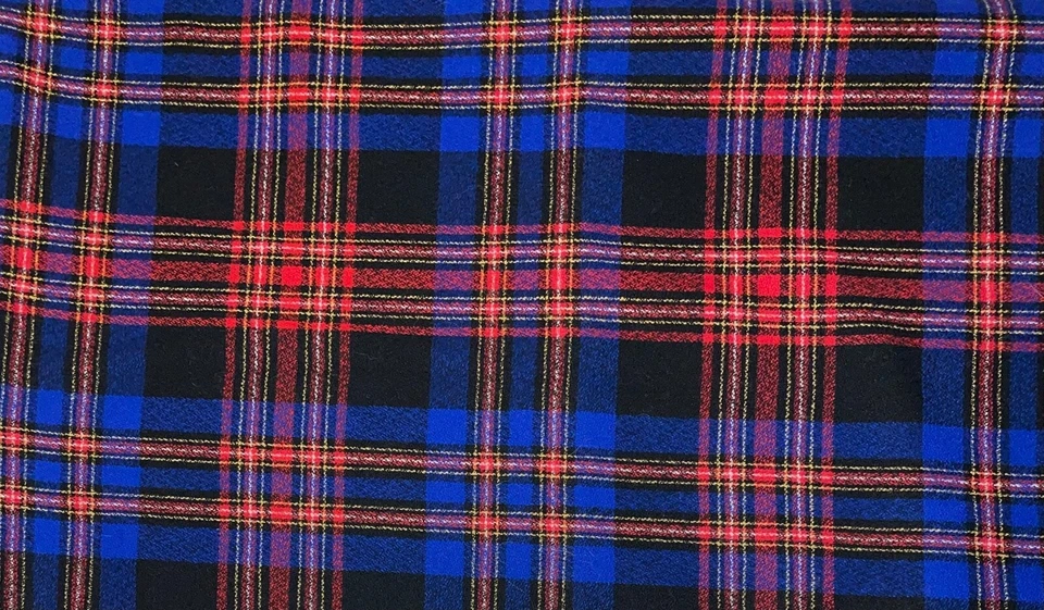 RARO DE COLECCIÓN NUEVO PENDLETON 100% LANA TARTÁN REAL ROJO AZUL NEGRO CUADROS 2 Y X 60" W Foto 2 de 3