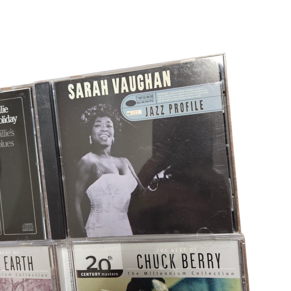 Lot of 4 Jazz Rock CDs - Billie Holiday, Sarah Vaughan, Rare Earth, Chuck Berry Foto 4 de 4