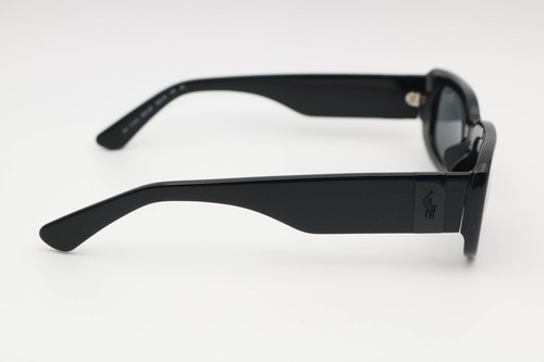 Ralph Lauren Ph4191U 5001/87 Shiny Black/Gray Rectangle Sunglasses 52-18-145 - Picture 2 of 7