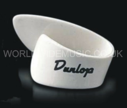 Dunlop 9004R Extra Large White Thumb Picks - PLAYERS 6 PACK (contains 6 picks) - Afbeelding 1 van 3