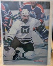 Dave Babych Hartford Whalers  Signed Media Picture - Page,Poster