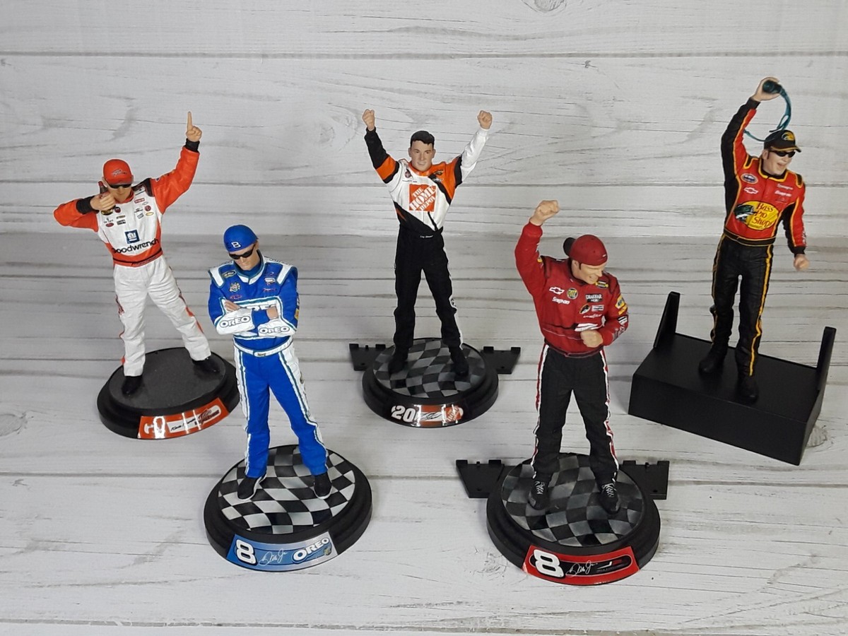 Lot Of 5 Mcfarlane Nascar Action Figures Dale Jr. Tony Stewart