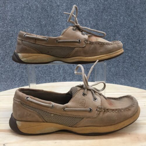 Sperry Boat Shoes Womens 7 M Intripid Slip On Loafers 9774829 Brown Leather