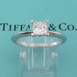 Tiffany Co Platinum 58ct Princess Cut Diamond Engagement Ring 7 Ebay