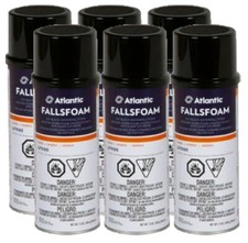 6- Pack Black Expanding Pond Waterfall Foam Sealant 6 12 oz cans - 72 oz