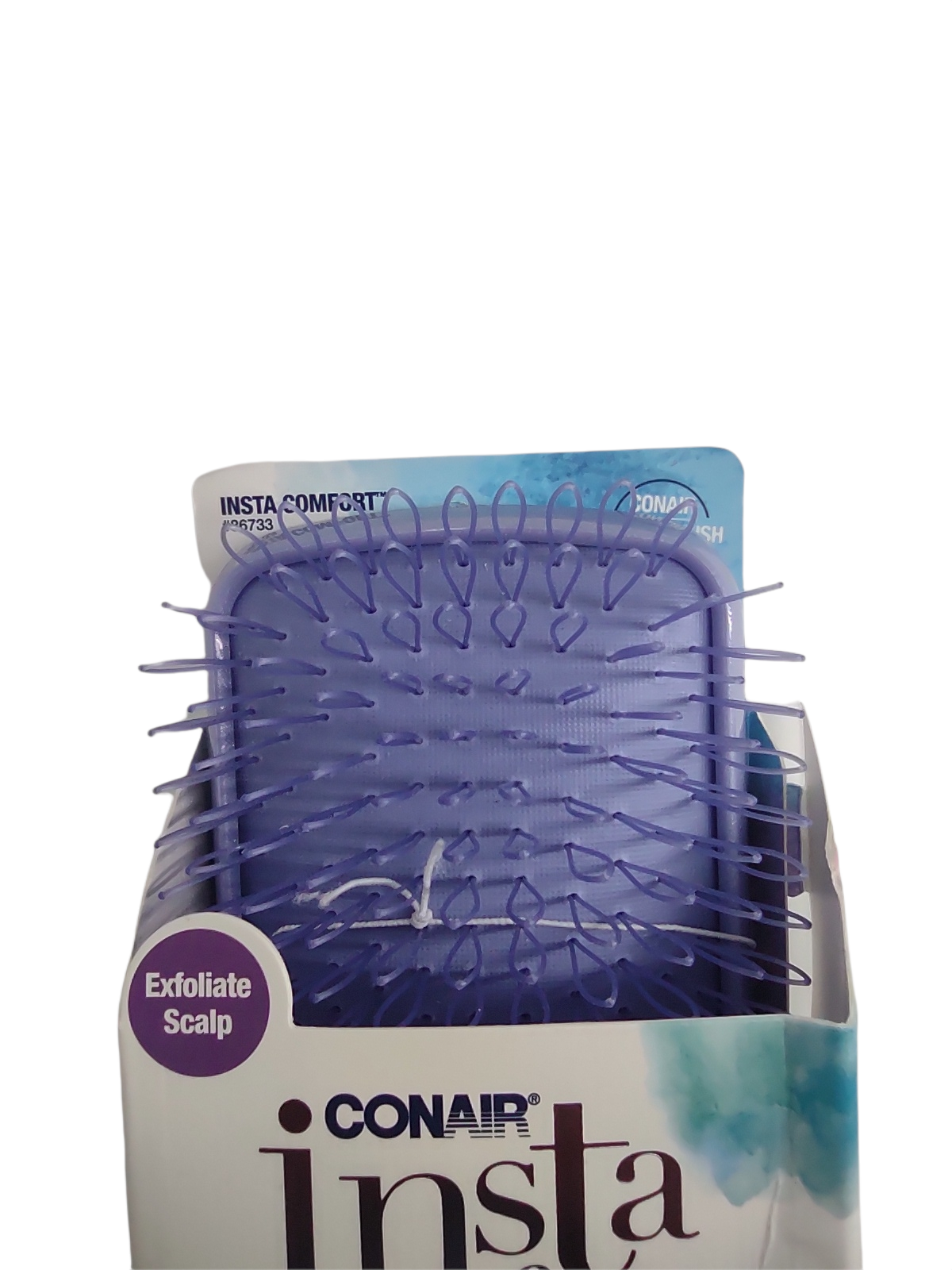 Conair Insta Comfort Exfoliate Scalp Hair Care Brush Purple 86733 Hair