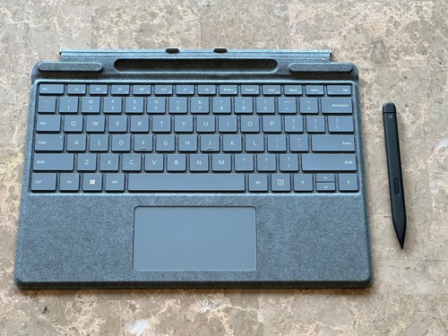 Surface Pro 8 Tastatur Und Stift Microsoft Surface Signature Tastatur Stift Pro X 8 9 eisblau Alcantara
