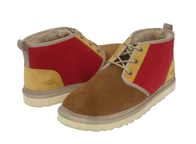 UGG NEUMEL MASHUP  MEN BOOTS SUEDE CHESTNUT/ SAMBA RED US 15 /UK 14 /EU 49.5