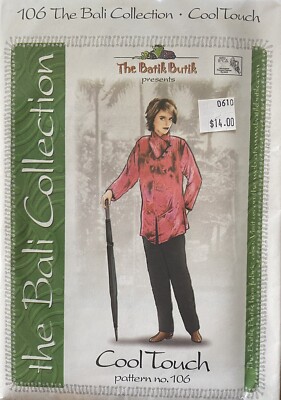 The Bali Collection COOL TOUCH #106 Batik Butik TUNIC sewing pattern XS-3XL