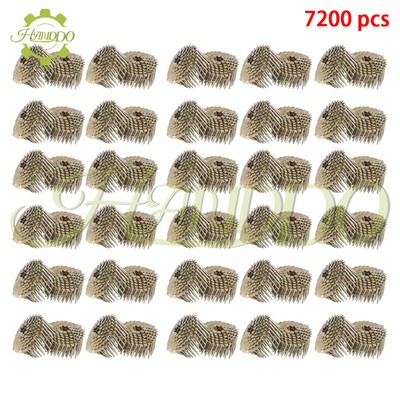 7200Pcs 1-3/4'' × 0.12'' Coil Roofing Nail Galvanized 3/8'' Head Diameter 15 Degree