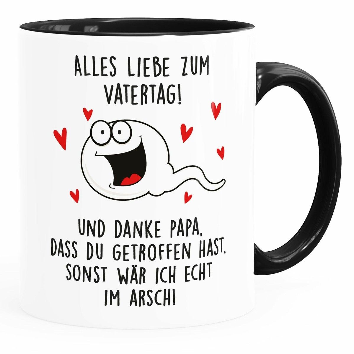 MoonWorks Kaffeetasse Mit Spruch 'Papa, Ich Werde Immer Deine Finanzielle Belastung Sein' – 325 Ml, Spülmaschinengeeignet